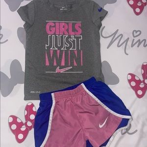 Nike Girls Dri-Fit T-Shirt & Short Set